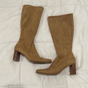 Candies Suede Tan Boots